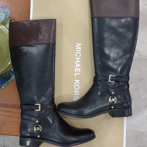 Micheal Kor's Preston Two Tone Leather Boot - Picture 6 of 9